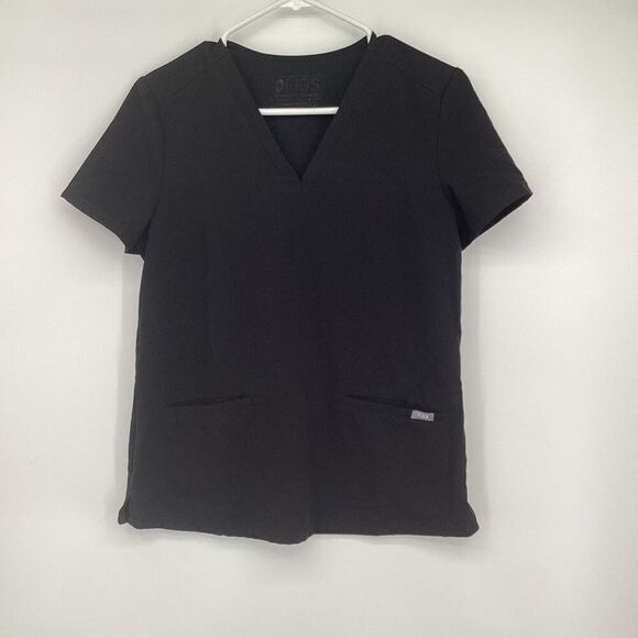 Ladies Casma FIGS Scrub Top- XS Black - Picture 1 of 7